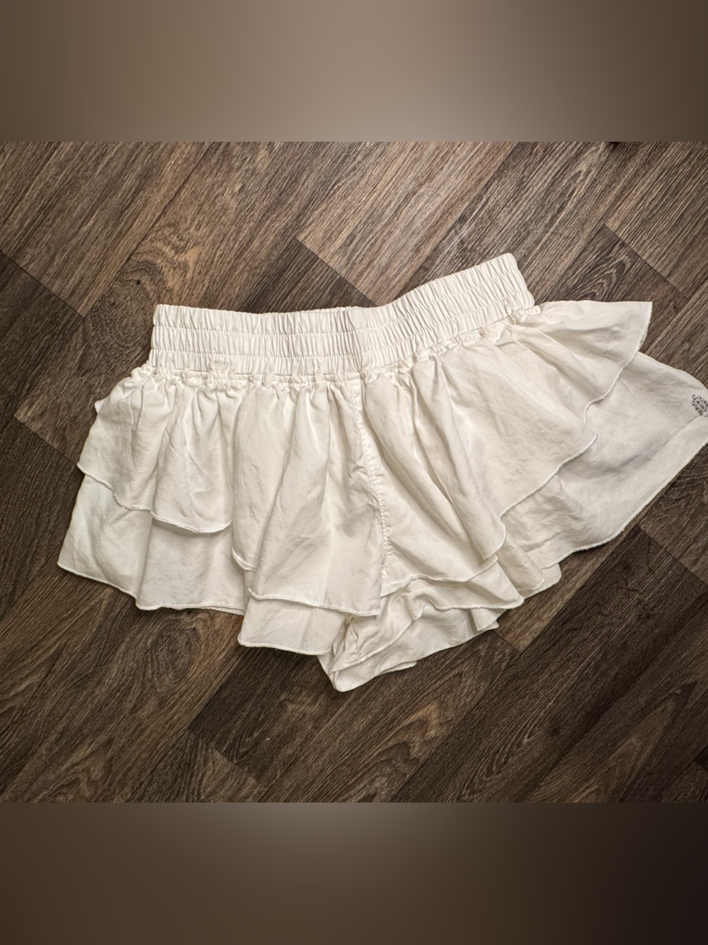FP Movement by Free People White Elastic Waist Skirt